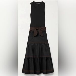 Veronica Beard Austyn Dress In Black Size XL New